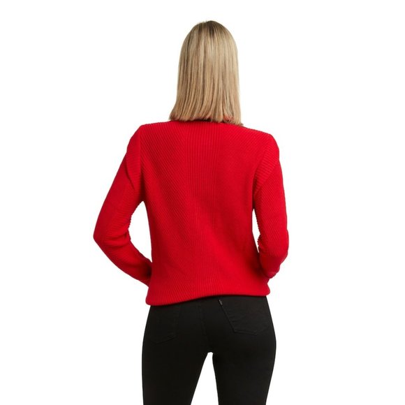 New w/Tags H Halston Button Front Cardigan With Tie Detail - Picture 2 of 2